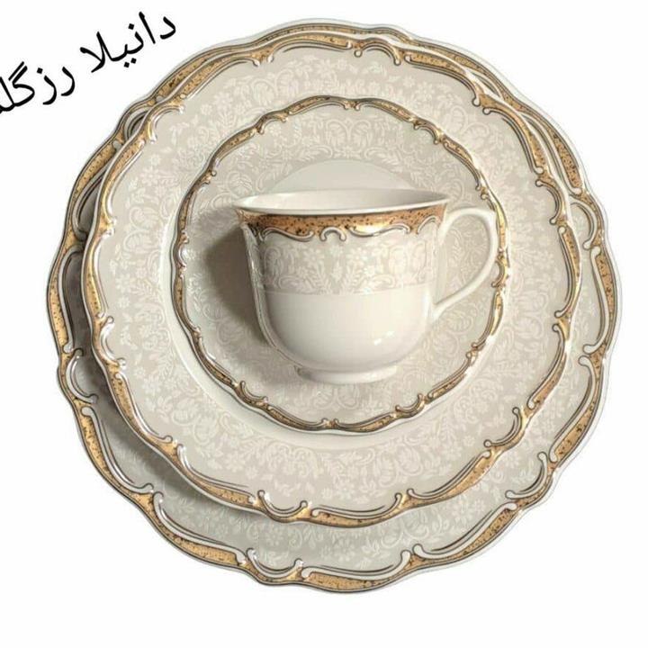 سرویس چینی پردیس نیو بن طرح دانیلا رز گلد 30 پارچه